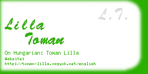 lilla toman business card